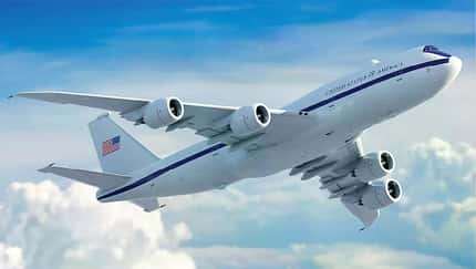 Boeing 747-8 als Kommandoposten Computergrafik