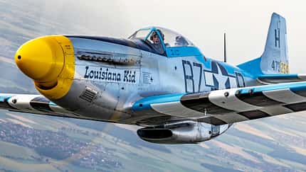P-51D Mustang "Louisiana Kid" in Aktion.