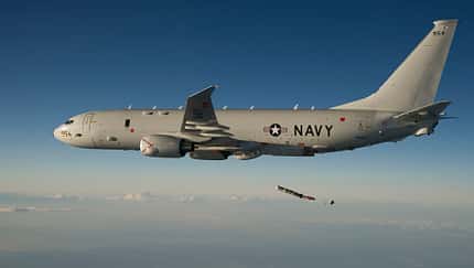P-8A mit Leichtgewichtstorpedo Mk 54.