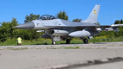 F-16 Ukraine am Boden