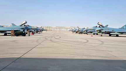Eurofighter der Luftwaffe auf der Al Dhafra Air Base