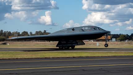 Landende B-2A Spirit in Australien