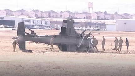 Abgestürzter Apache-Hubschrahber in Utah.