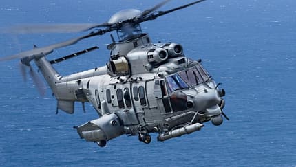Airbus H225M in Aktion.