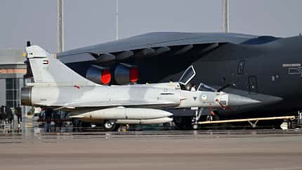 Vereinte Arabische Emirate Mirage 2000-9 wird geschleppt