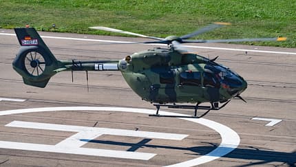 Der erste von 62 neuen Airbus H145M-Hubschraubern für die Bundeswehr beim Erstflug.