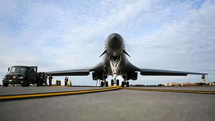 B-1B Lancer am Boden in Grand Forks