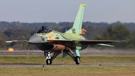 Erste F-16V für Bulgarien beim Erstflug.