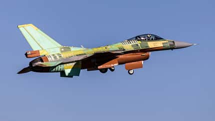Erste F-16V für Bulgarien beim Erstflug.