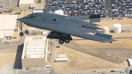 Stealth-Bomber B-2A "Spirit of Pennsylvania" im Flug.