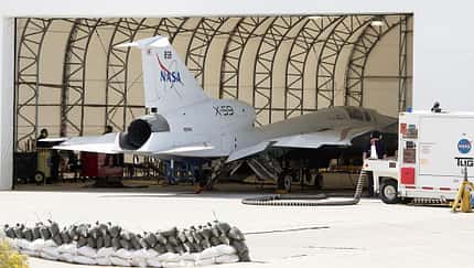 Bodenlauf Triebwerk NASA X-59 Forschungsflugzeug