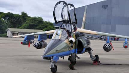 Alpha Jet Nigeria auf dem Vorfeld