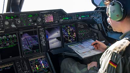 Luftbetankung mit dem Airbus A400M der Luftwaffe.