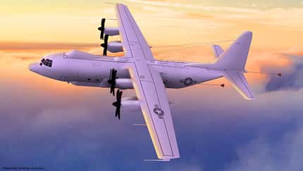 E-130J TACAMO Computergrafik