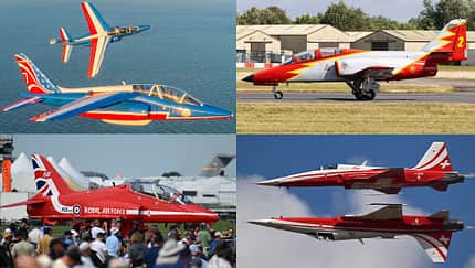 Europäische Kunstflugstaffeln Montage