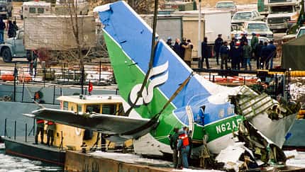 Heck der Boeing 737 auf Schiff nach Potomac-Absturz 1982