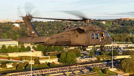 Sikorsky, Black hawk, US Army, VH-60, UH-60 UH-60 Black Hawk Hubschrauber über Washington D.C.