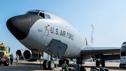 F-35, Lightning, USAF, Alaska, Eiselon, KC-135 KC-135 der USAF aus Alaska am Boden