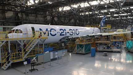 Erste rein russische MS-21-310 in Irkutsk.