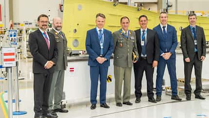 Baubeginn der ersten Embraer C-390 für Österreich.