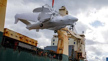 Entladung der E-2D Hawkeye