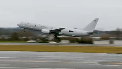 Erste Boieng P-8A Poseidon für Deutschland beim Jungfernflug.