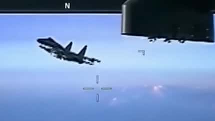 Russische Su-35S gegen Reaper-Drohne aus Frankreich