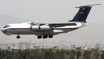Iranische Iljuschin Il-76 in Aktion.