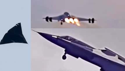Chengdu J-36 im Flug (Montage)