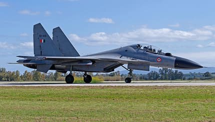 Rollende Suchoi Su-30MKI Indien