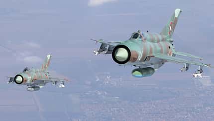 Mikojan-Gurewitsch MiG-21 an allen Orten.