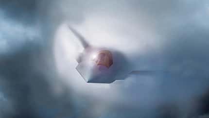 Zeichnung des F-47 Fighter im Flug
