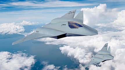 NGAD, Next Generation Air Dominance Fighter, Boeing, F-47, USAF, NASA, Bird of prey, Lockheed Martin, X-36, X-45A, YF-118 Zeichnung eines neuen Fighters für die US Navy von Boeing aus dem Jahr 2014