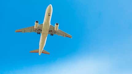 A320 ATRA des DLR beim Überflug mit Lärmminderungstechnologie