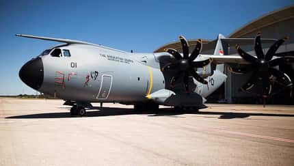 Airbus A400M Indonesien vor Halle