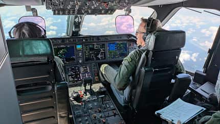 So fliegt es sich in der KC-390
