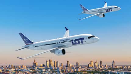 Lot bestellt bei Airbus A220-100 und A220-300.