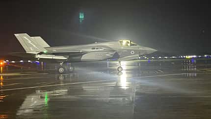 Britische F-35B nach Sicherheitslandung in Indien am 14. Juni 2025.