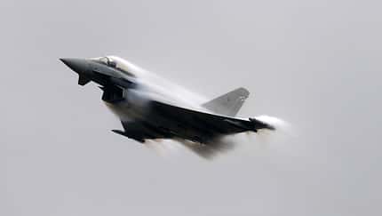 RIAT, Fairford, Eurofighter, Spanien Eurofighter kurz vor der "Schallmauer"