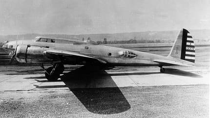 Prototyp der Boeing B-17 Flying Fortress am Boden