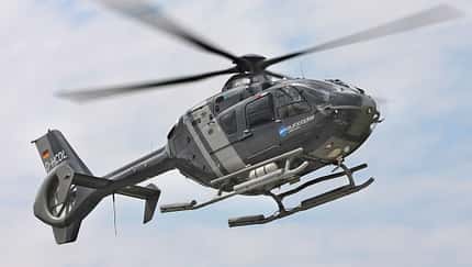 Der abgestürzte EC 135-Hubschrauber, D-HCDL der im Auftrag der Bundeswehr flog.