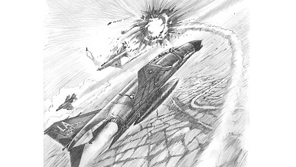 Zeichnung McDonnel Douglas F4 vs. MiG-21