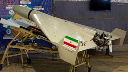 Gerbera, Shahed Shahed-136--Drohne auf Ausstellung