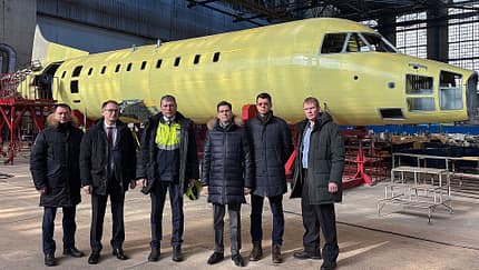 Ladoga, TWRS, TVRS, TWRS-4, TVRS-44, UZGA, Russland, Let-610, Turboprop Russisches Regionalflugzeug TWRS-44 Ladoga im Bau.