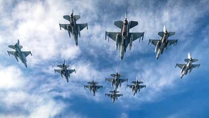 F-16-Staffel der Niederlande, stationiert im F-16-AUsbildungszentrum in Rumänien