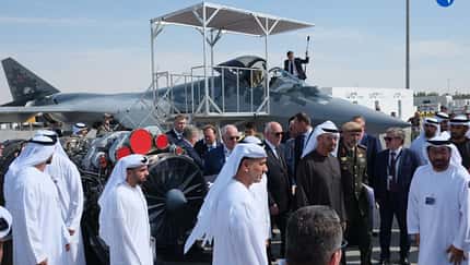 Su-57, Suchoi, Dubai Airshow Suchoi Su-57 auf der Dubai Airshow