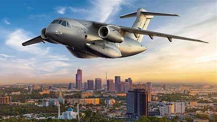 Embraer C-390 Usbekistan im Flug Computergrafik