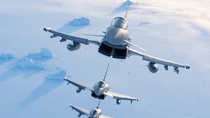 Vier Eurofighter im Hohen Norden