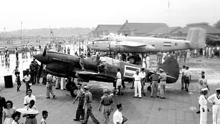 Ausstellung und Vorstellung auf der Java Airshow am 9. März 1947