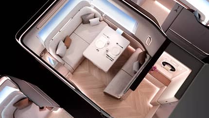 Airbus zeigt First Class Master Suite für A350